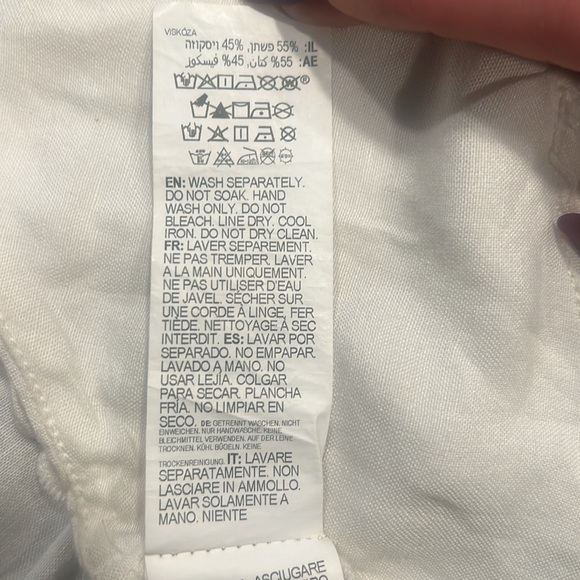 Permanent Vacation Honolulu, RVCA, White Midriff Top with Straps, size S - Picture 5 of 5